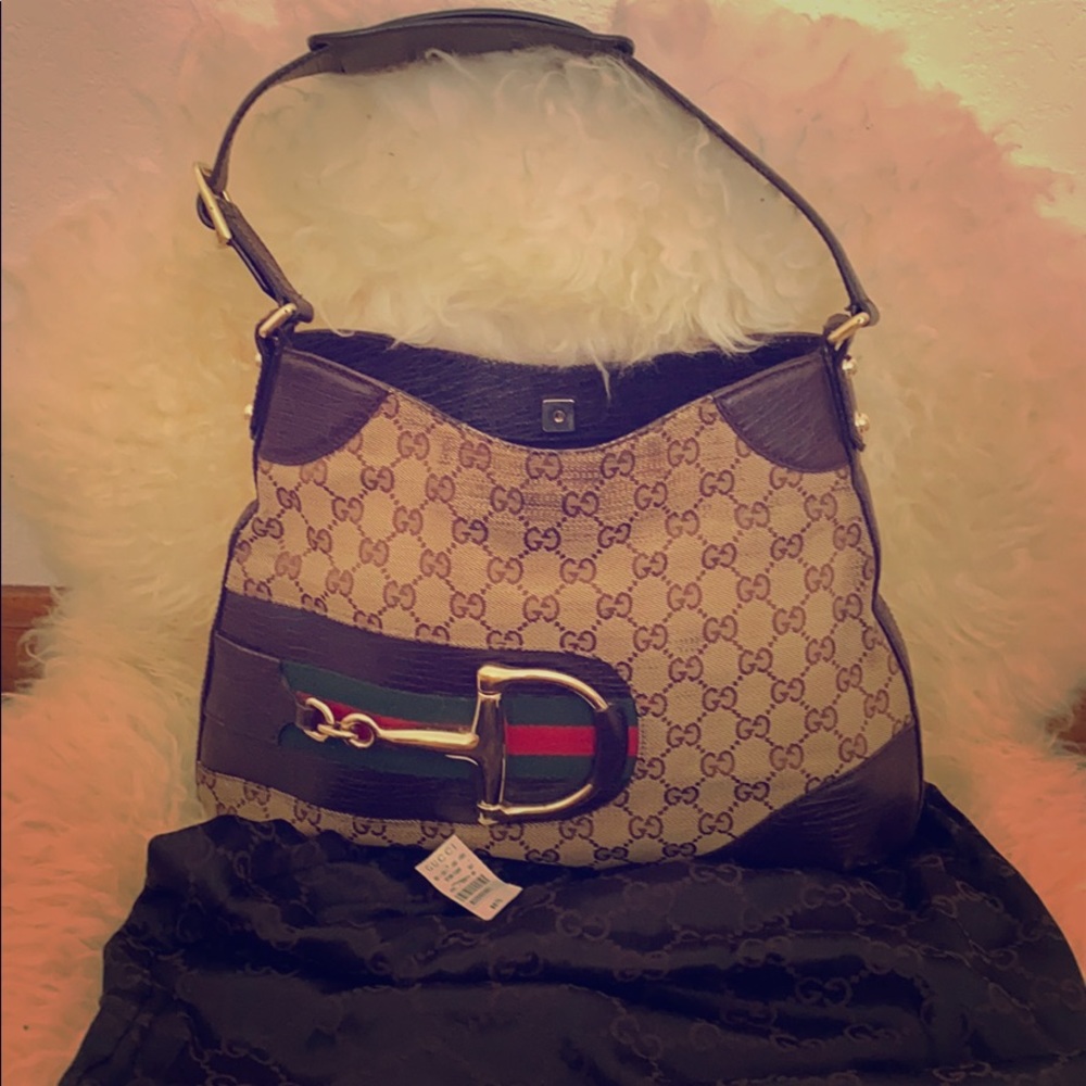 Pre-owned Gucci Horsebit Hobo Bag